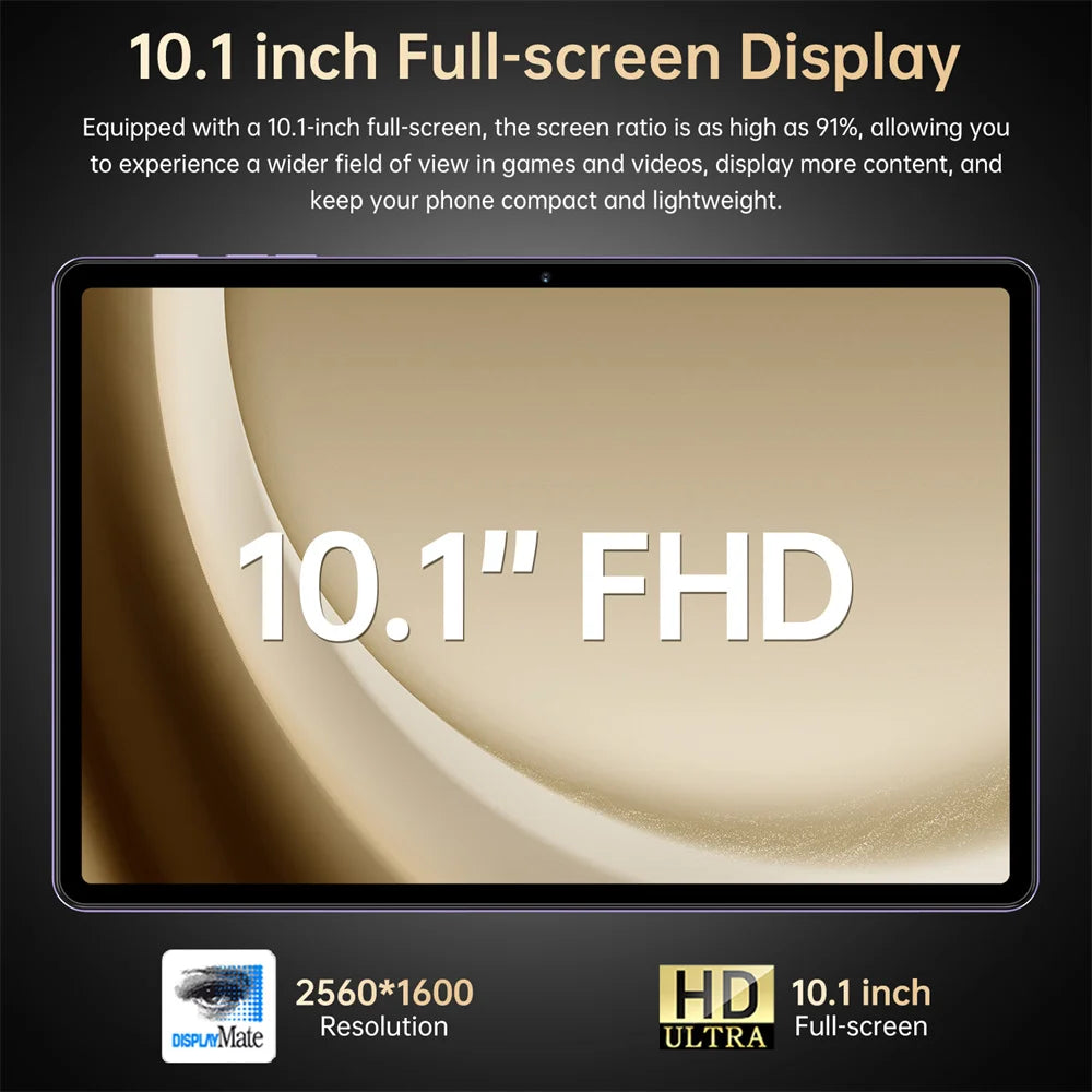 Pad 7S Pro 10" Android Tablet – Ultra-Slim 5G Dual SIM Tablet with 2TB Storage, Snapdragon Performance & 10000mAh Battery