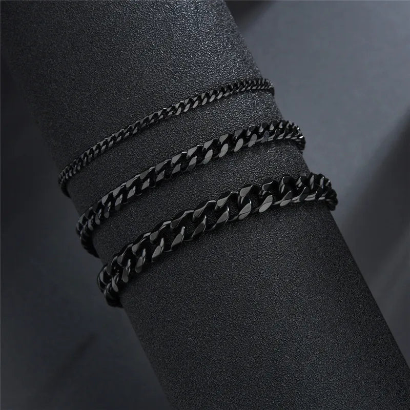 Premium Luxe Stainless Steel Cuban Chain Bracelet – Limited Edition Unisex Hip-Hop Wrist Jewelry