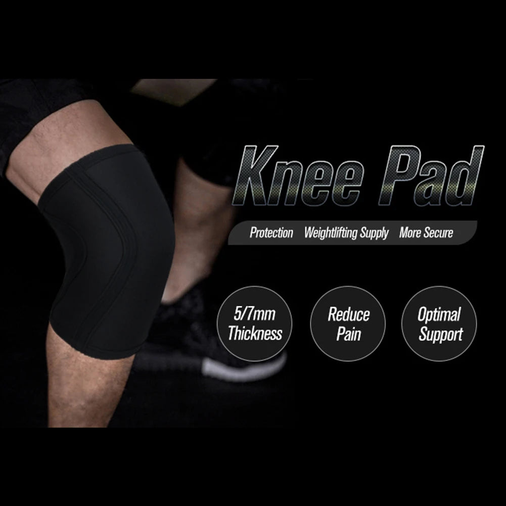 7mm Neoprene Knee Brace Compression Sleeve – Thickened Non-Slip Knee Support for Meniscus Tear, Running, Weightlifting & Workout