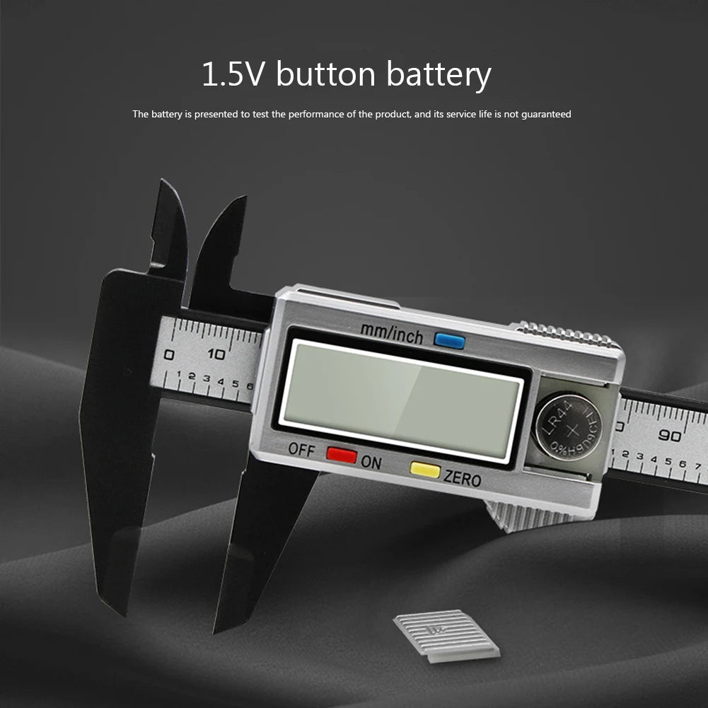 0–150mm Digital Calipers Electronic Vernier Caliper, 0.1mm Accuracy mm/inch Measurement Ruler for Woodworking, Mechanics & DIY