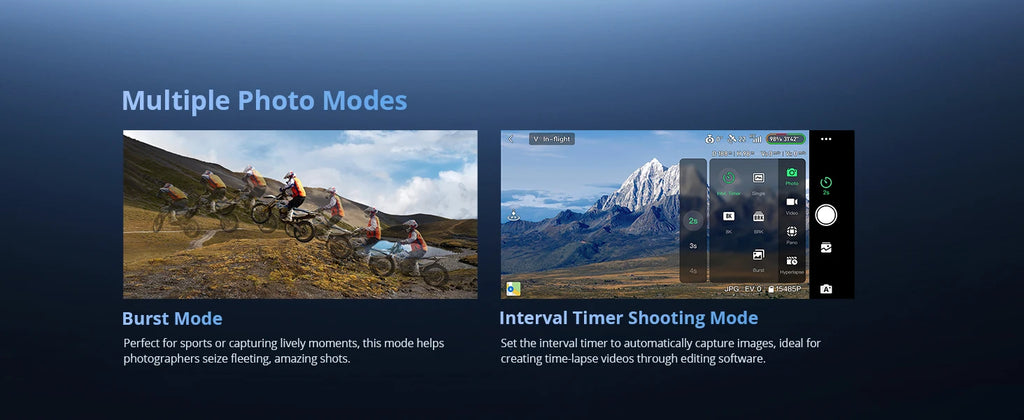 Potensic ATOM 2 Camera Drone, 4K HDR Video, 8K Photo, 3-Axis Gimbal,Under 249g, Vertical Shooting,10-KM, AI Night Shot, AI Track