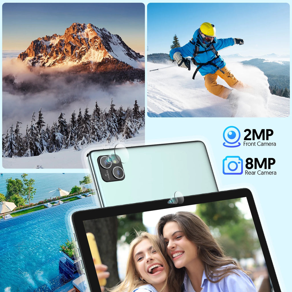 Android 14 Tablet with Keyboard, Mouse, Protective Case & Stylus – 8GB+128GB, Octa-Core, GMS Certified