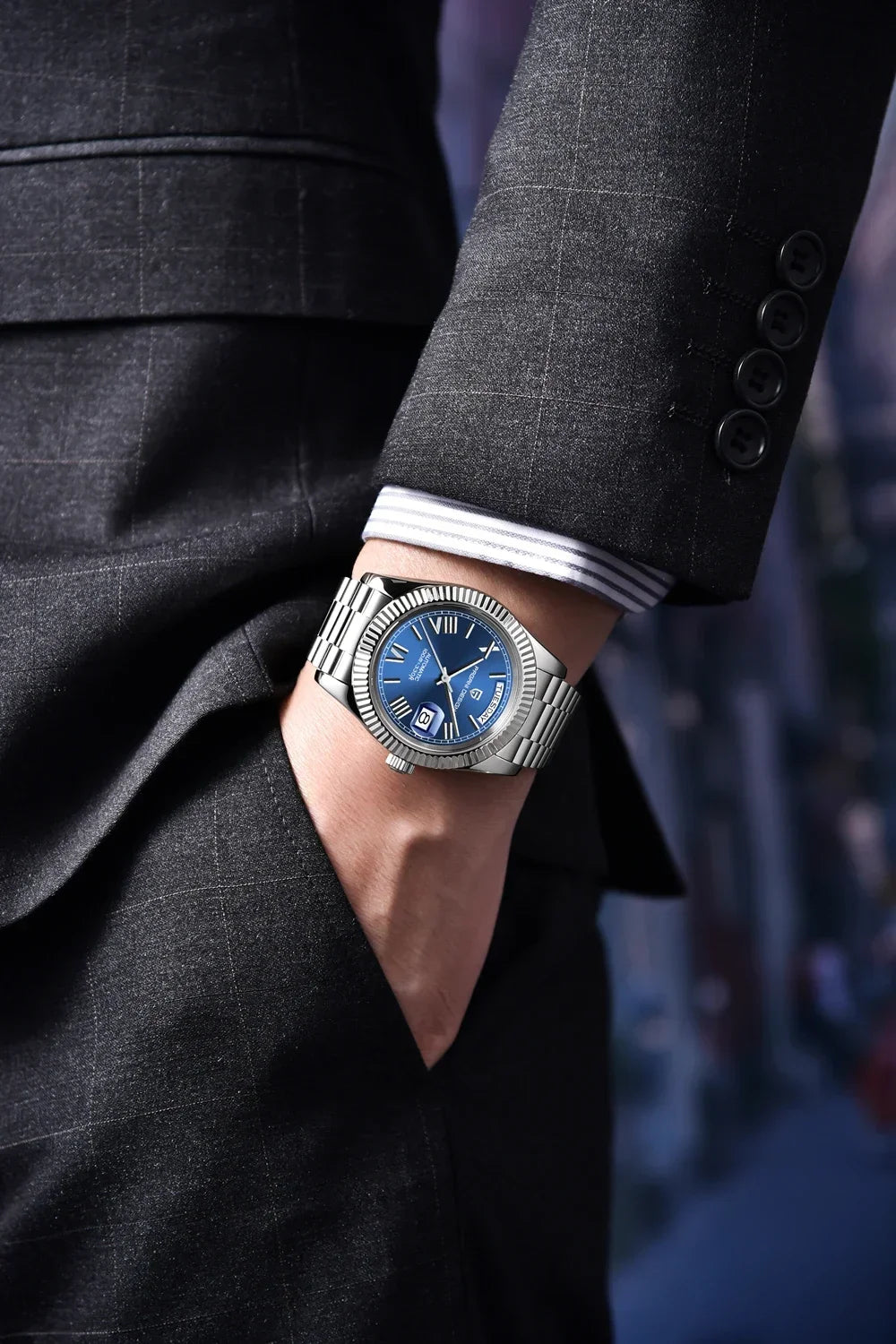 2025 PAGANI DESIGN DD40 Rose Gold Men’s Automatic Mechanical Watch – Luxury Sapphire Crystal Timepiece