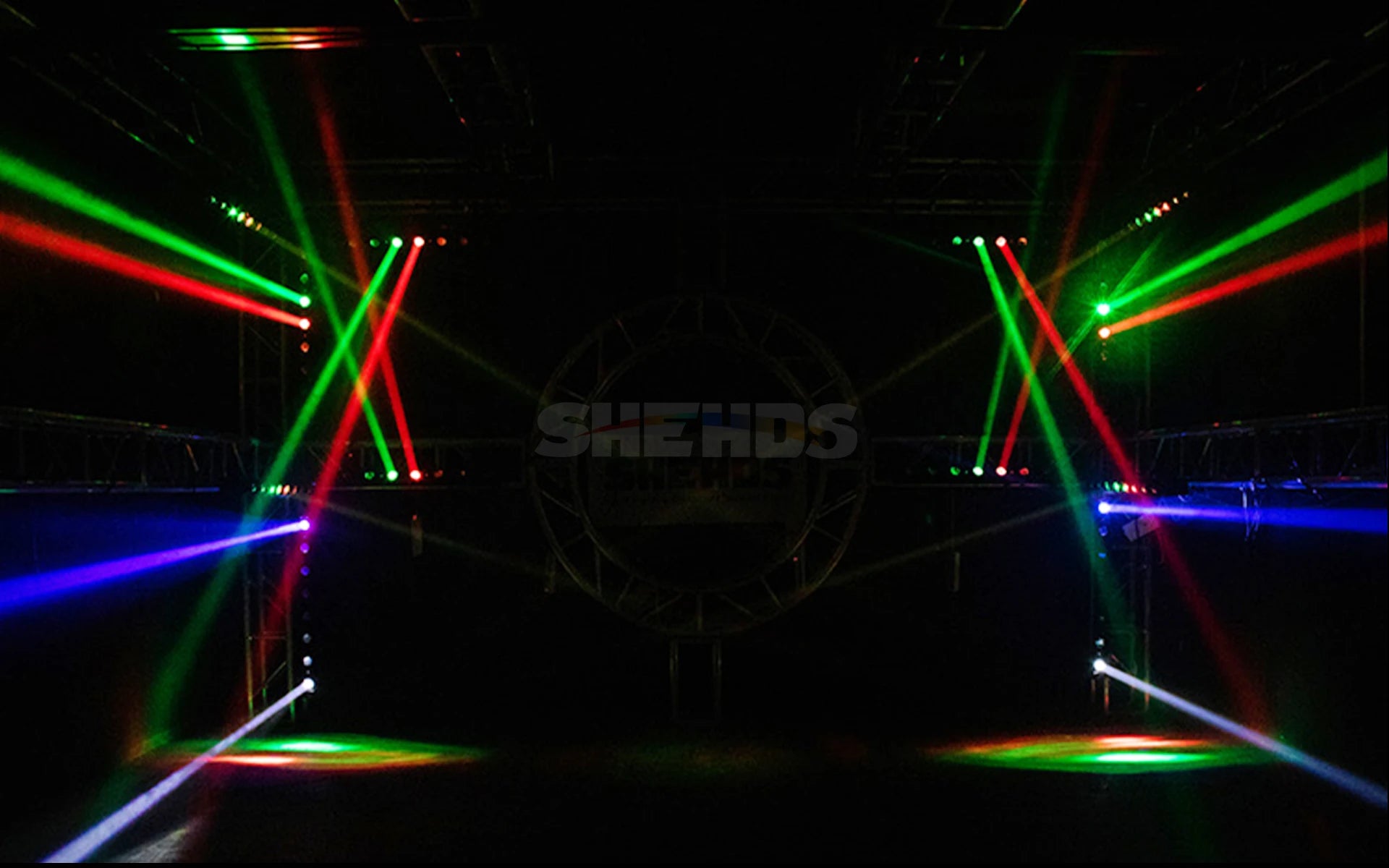 SHEHDS 8x12W RGBW LED Beam Moving Head Light – Professional DJ & Wedding Stage Lighting