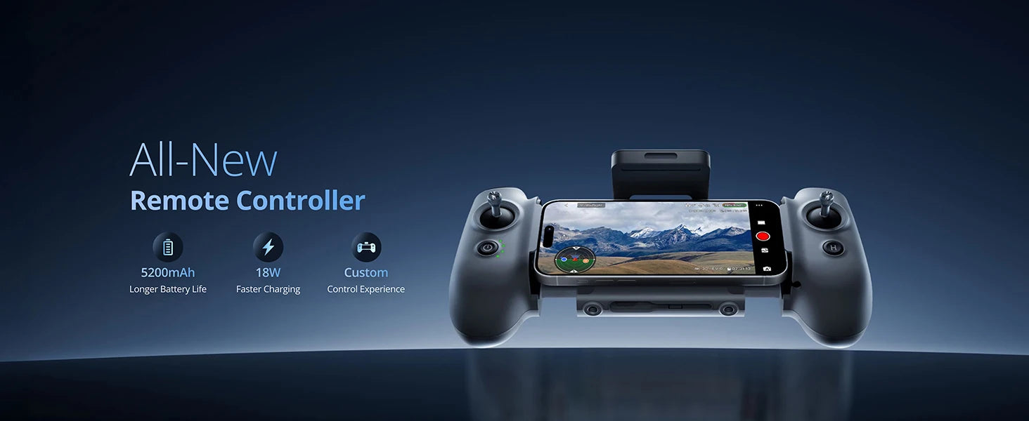 Potensic ATOM 2 Camera Drone, 4K HDR Video, 8K Photo, 3-Axis Gimbal,Under 249g, Vertical Shooting,10-KM, AI Night Shot, AI Track