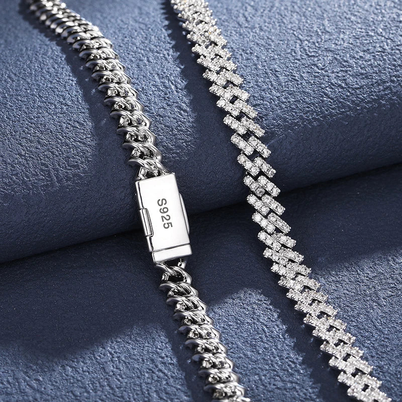 6mm 925 Silver Cuban Chain Necklace – Unisex Hip Hop Jewelry