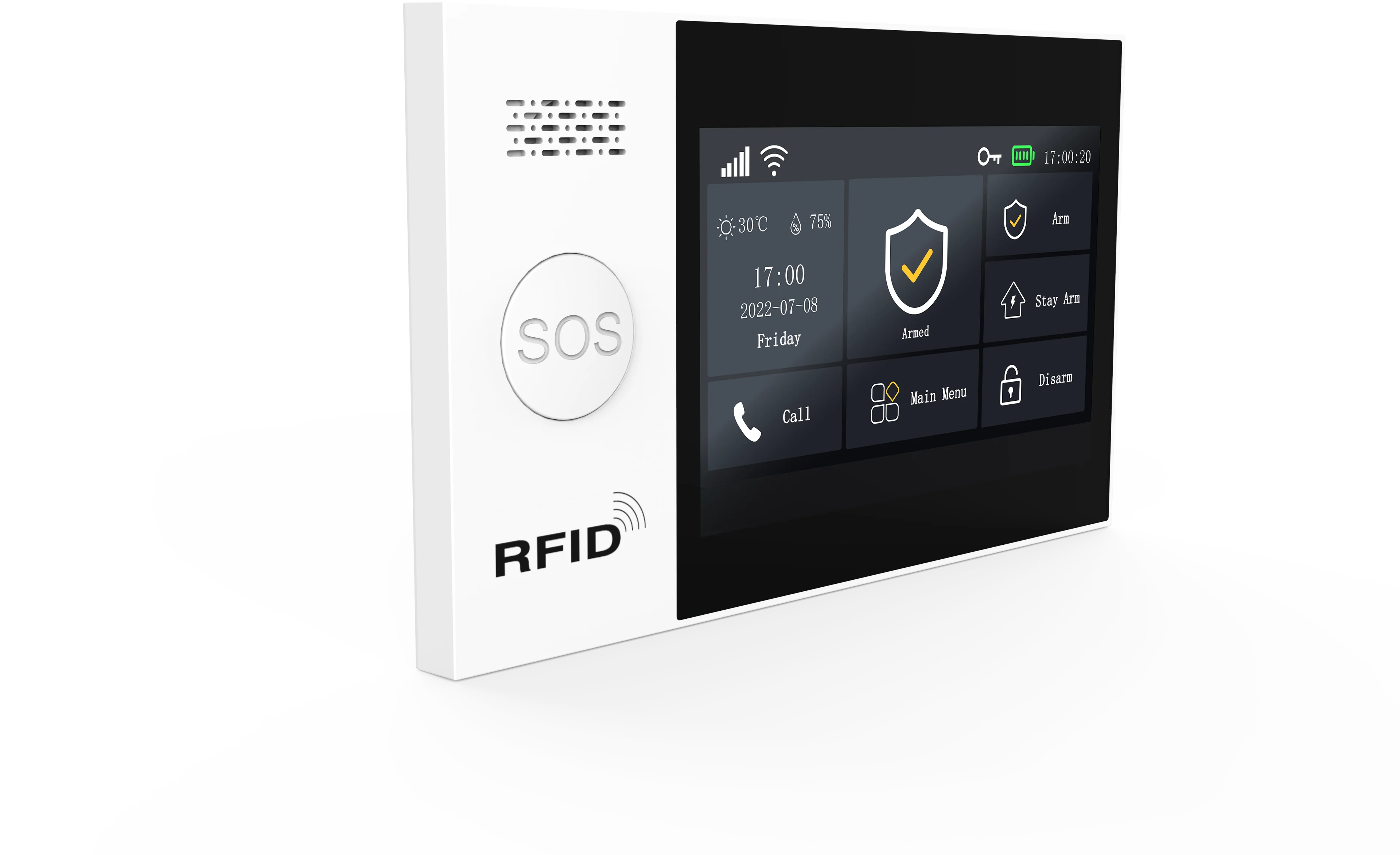 4.3Inch Big Screen  Tuya Smart Life  GSM WIFI  Burglar Alarm System Touch Keypad Home Security Alarm Sensor Motion Detector