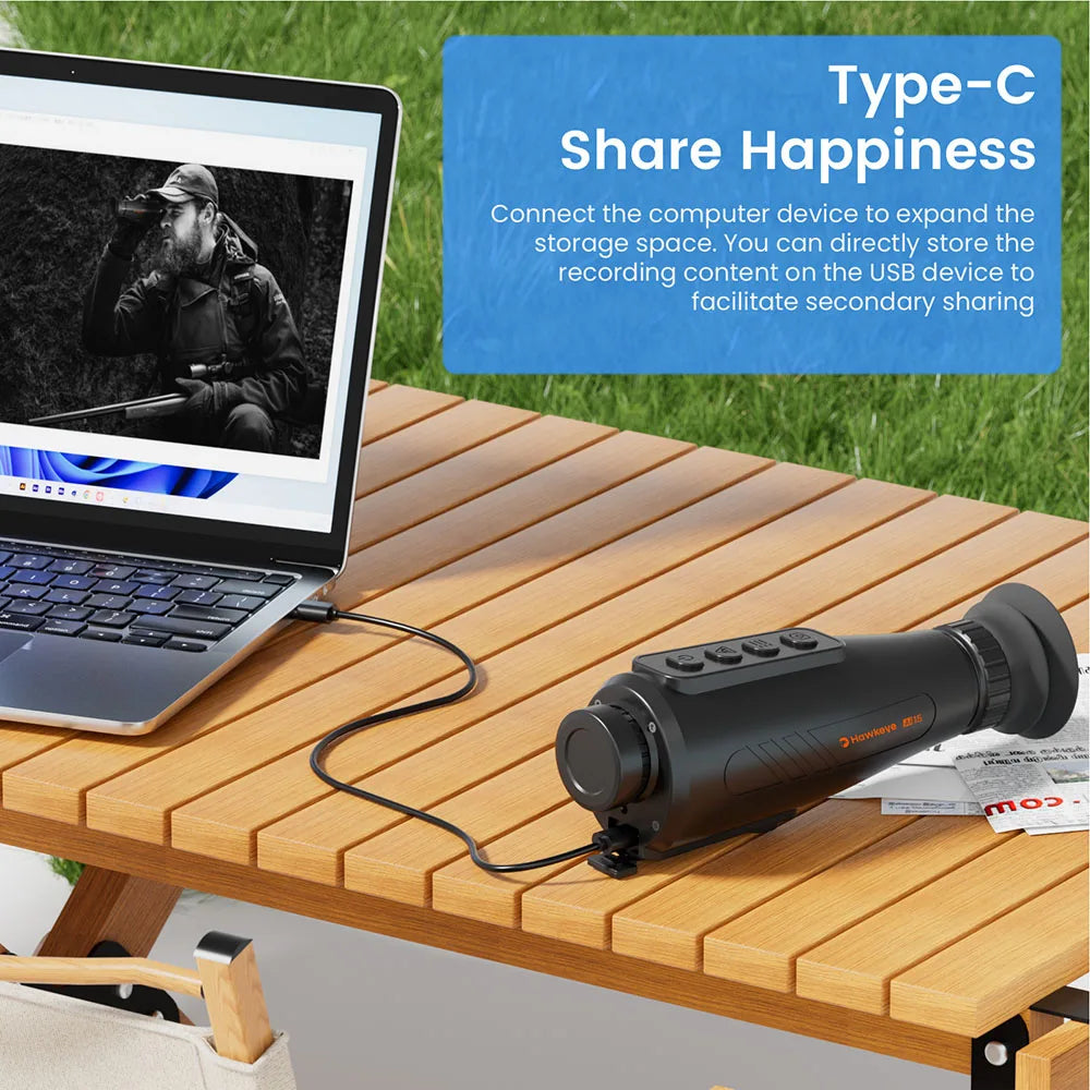 GTGUARD Ai15 Thermal Imaging Monocular – High-Resolution Infrared Camera with AMOLED Display, AI Super Resolution, 32GB Storage for Hunting, Boating, Camping & Night Use