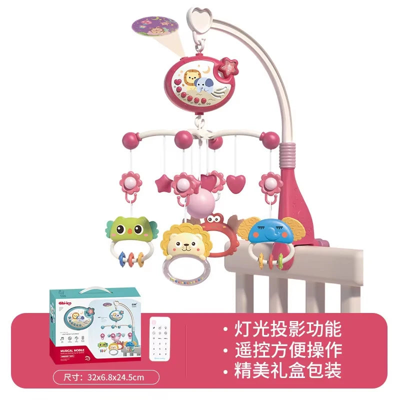 Yokibo Musical Baby Crib Mobile with Soothing Lights & 400 Melodies — Remote Control Infant Toy