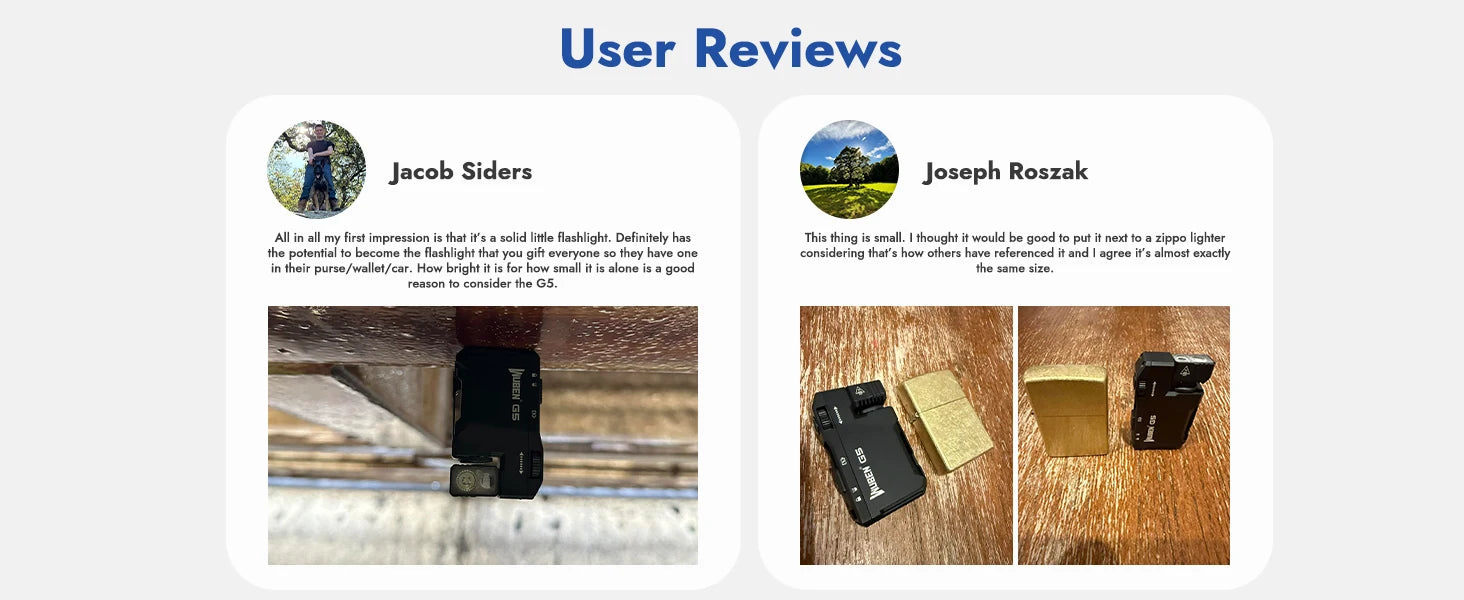 ✨ WUBEN G5 Mini Rechargeable EDC Flashlight – Pocket-Size Power with 400 Lumens + RGB Light