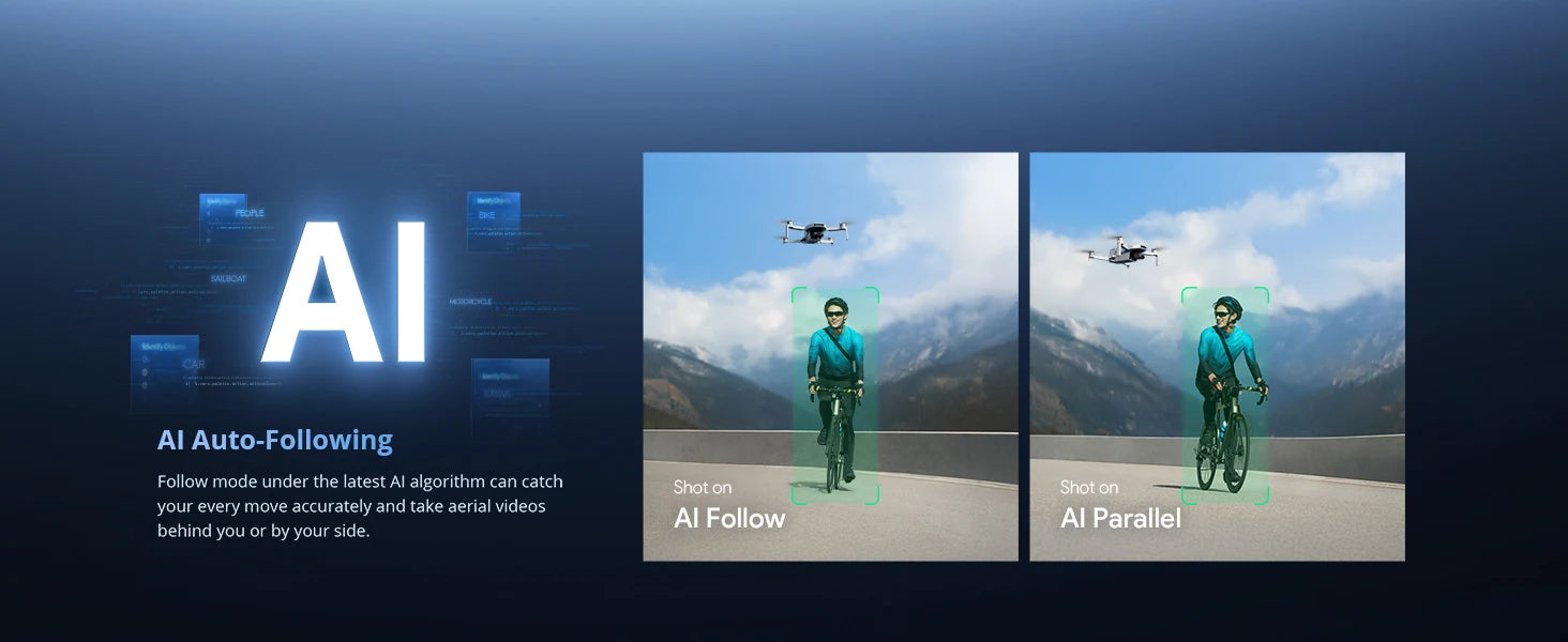 Potensic ATOM 2 Camera Drone, 4K HDR Video, 8K Photo, 3-Axis Gimbal,Under 249g, Vertical Shooting,10-KM, AI Night Shot, AI Track