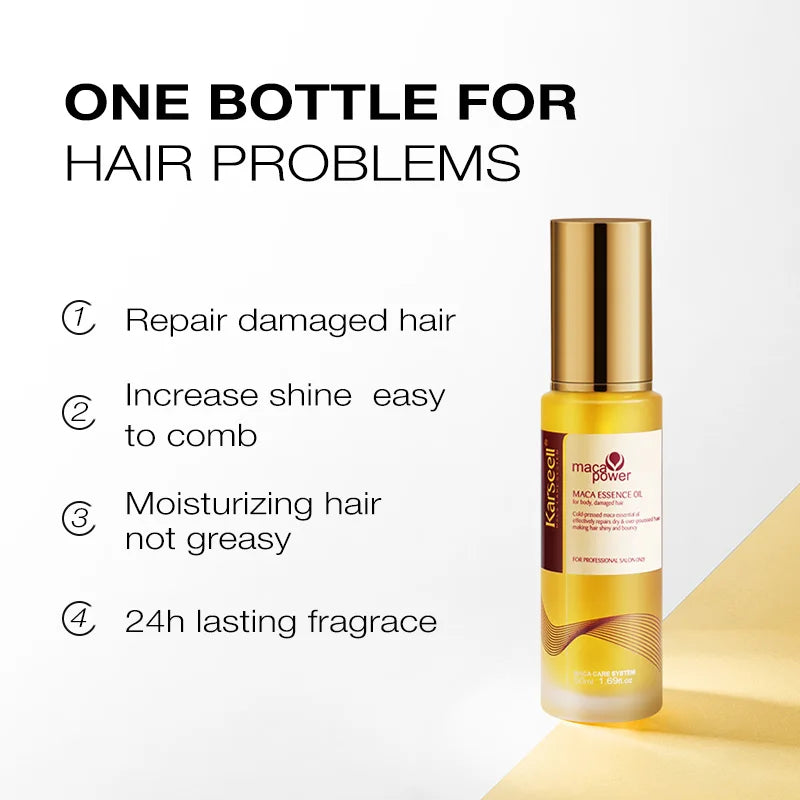 ✨ Karseell Moroccan Argan Oil Hair Serum – 50ml Weightless Cold-Pressed Healing Elixir for Dry, Damaged Hair