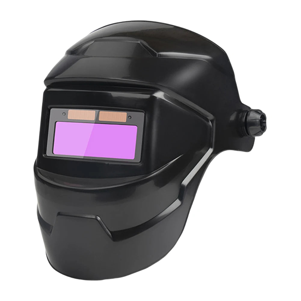 Auto-Darkening Welding Helmet Solar Powered True Color Welding Mask, High-Temperature Resistant Welding Facemask for ARC, MIG, TIG & Grinding