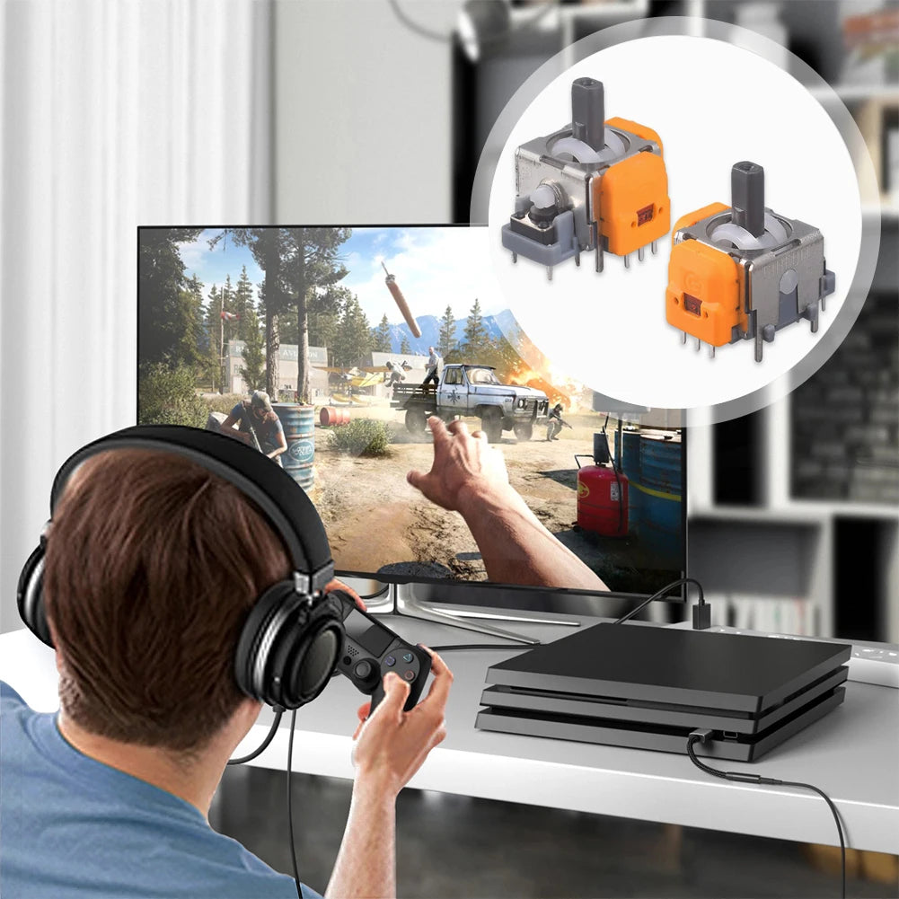 “10-Pack Hall Effect 3D Joystick Modules – High-Precision No-Drift Analog Thumb stick Repair Kit for PS4/PS5/Xbox/Switch Controllers”