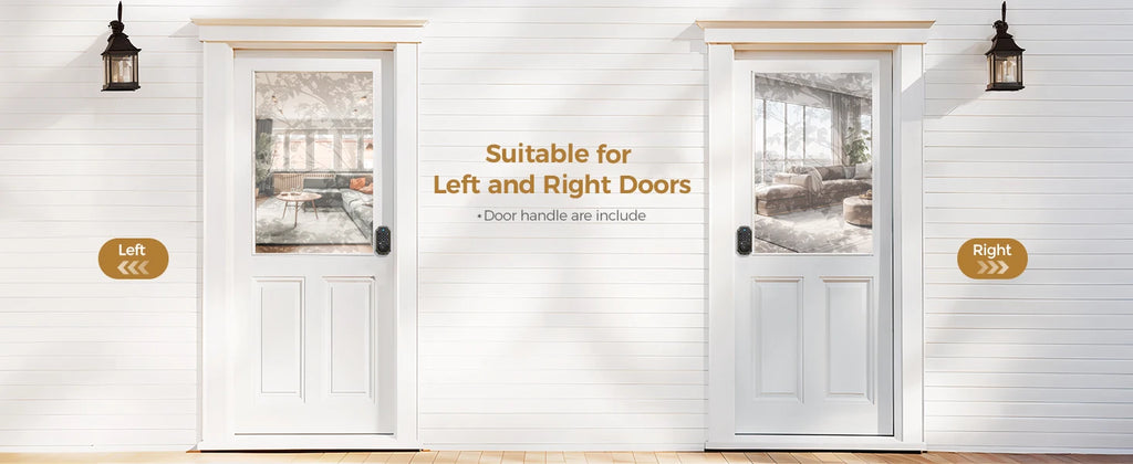 Arpha D280 Keyless Entry Door Lock 5-in-1 Smart Fingerprint Deadbolt with Keypad Electronic Deadbolt Auto-Lock One Touch Lock