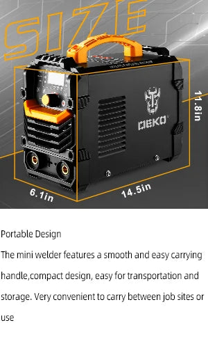 DEKO 160A ARC/Lift TIG 2-in-1 Welding Machine – Dual Voltage 110V/220V IGBT Inverter Welder
