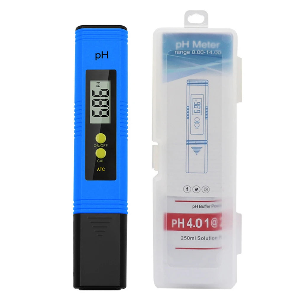 Digital pH Meter 0.01 High Accuracy Water Quality Tester Pen, 0–14 pH Measurement Range for Drinking Water, Aquarium, Swimming Pool & Hydroponics