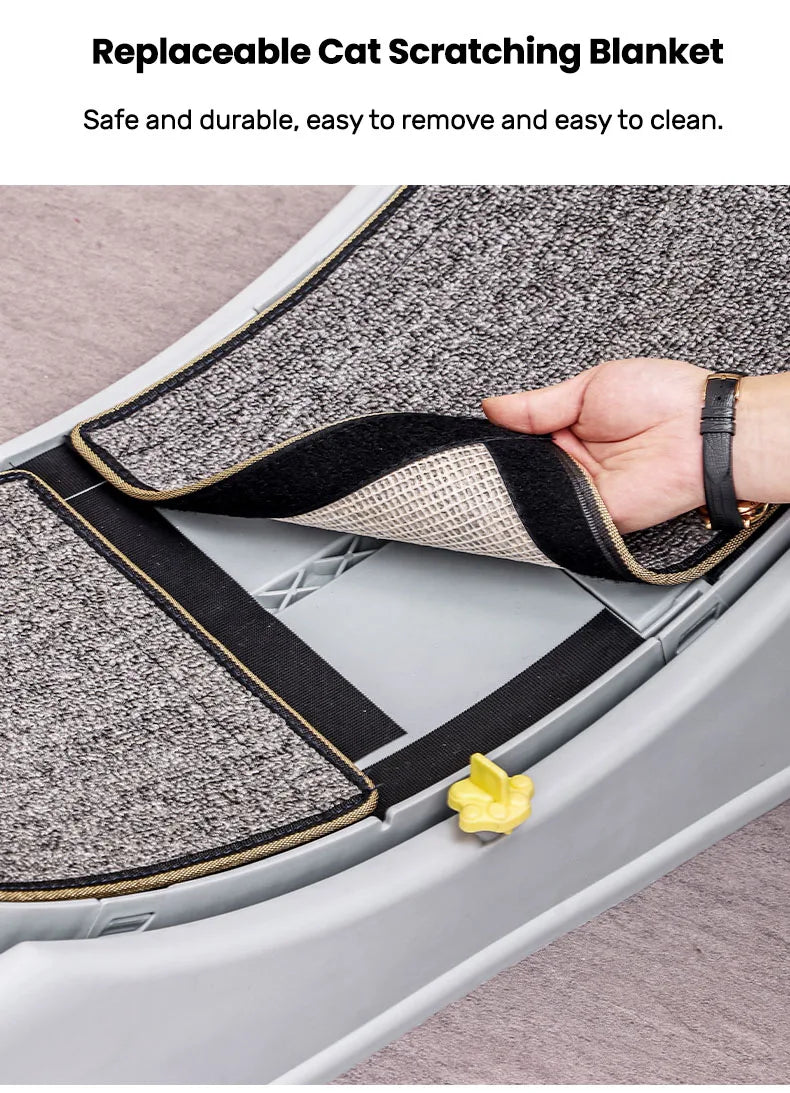 ✨ Cat Wheel Exerciser – Silent Running Treadmill for Indoor Cat Fitness, Play & Daily Enrichment (Blue/Gray)