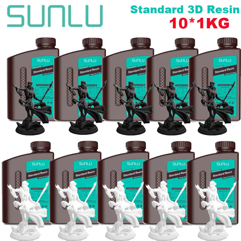 SUNLU 1kg Standard UV Resin for LCD 3D Printer – High-Precision Photopolymer Resin 405nm UV Curing, Easy to Use & Durable