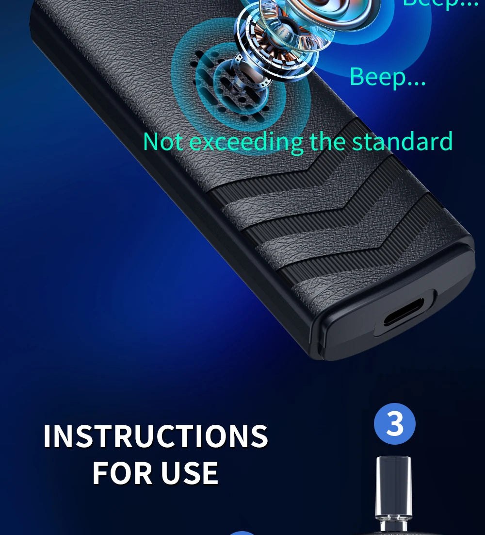 Digital Alcohol Tester – Professional Breathalyzer with LCD Display, Semiconductor Sensor, Accurate Drunk-Driving Detection for Home Use