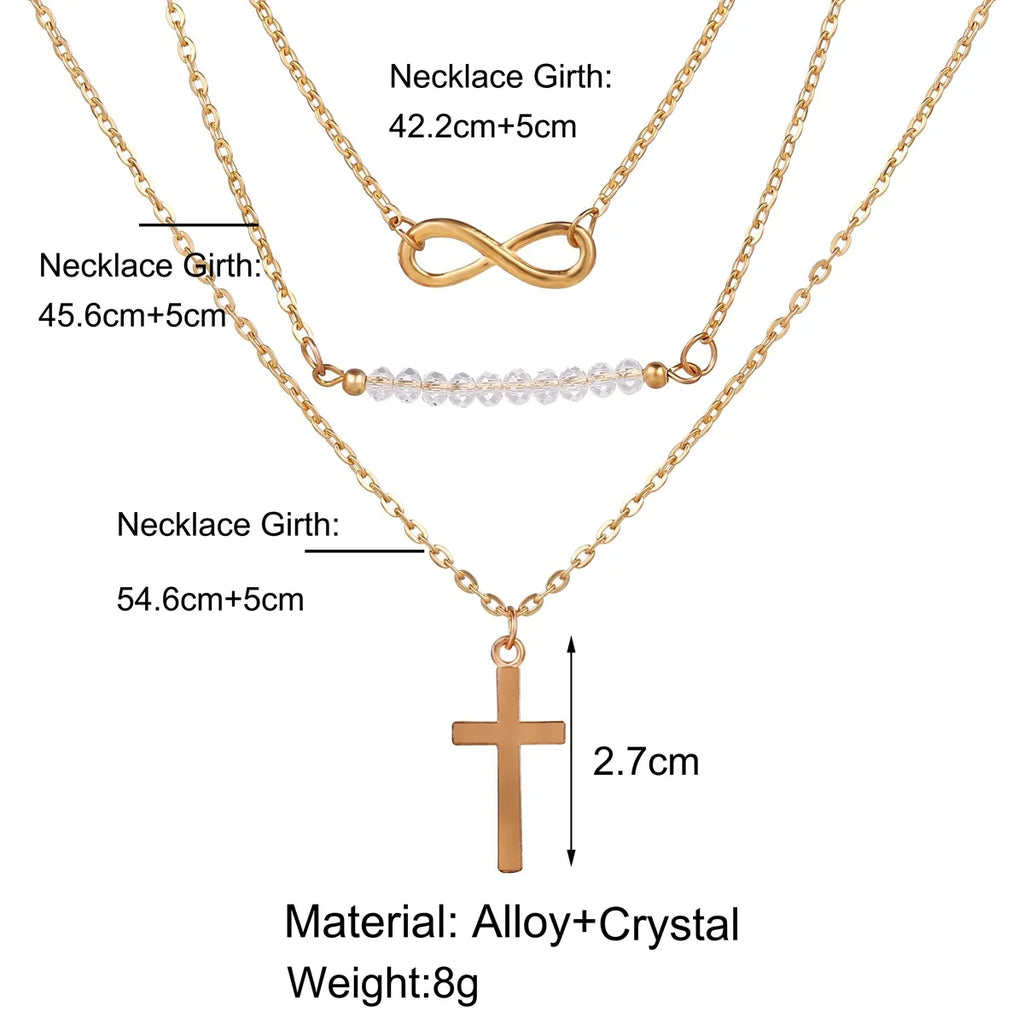 ✨ Luxe Gothic Zircon Cross Pendant Necklace – Y2K Aesthetic Punk Statement Jewelry (Unisex)