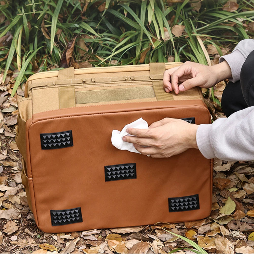 “30L AdventureReady™ Camping Utensil Organizer – Foldable Outdoor Cooking & Car Trunk Storage Case”