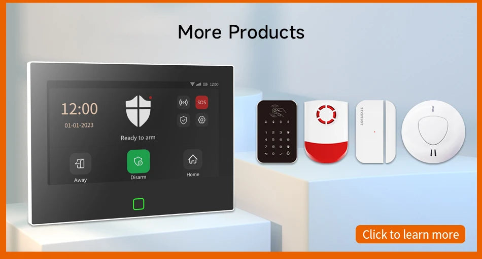 Staniot WiFi 4G Home Security System Wireless Security Protection Tuya Smart Home Alarm Sensors Built-in Siren Works with Alexa