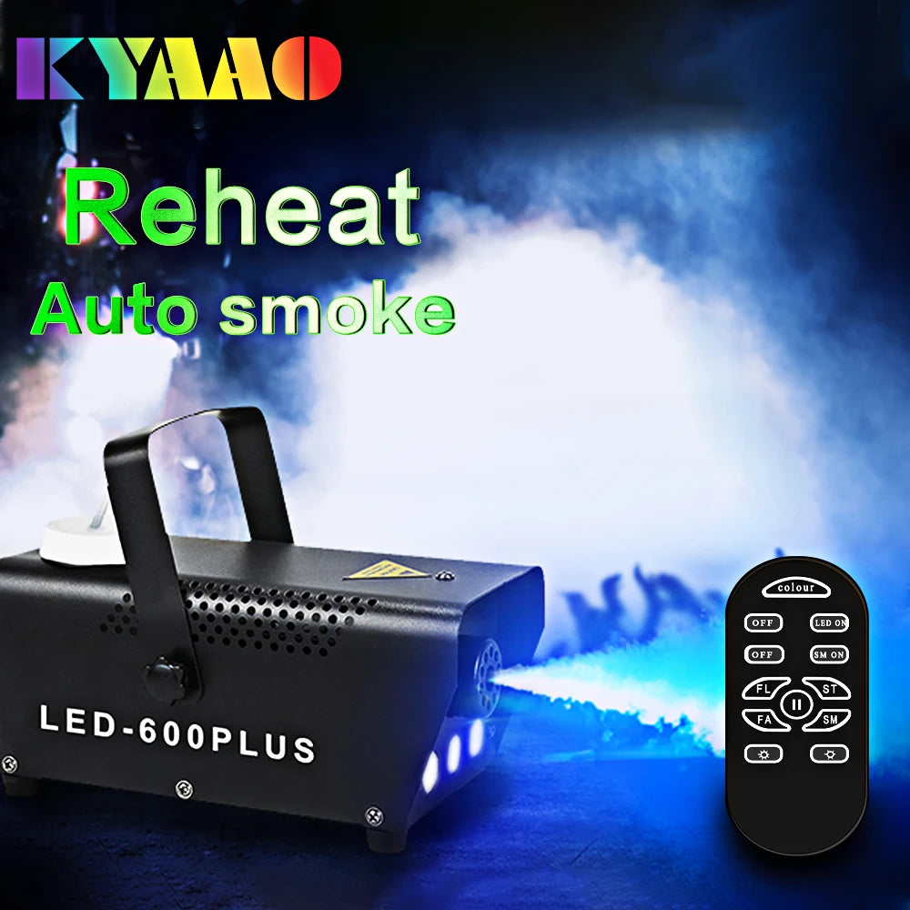 ✨ 500W RGB LED Fog Machine – Wireless Control, Fast Heating, Stage Smoke Machine for Parties, Weddings & DJ Events (2024 Model)