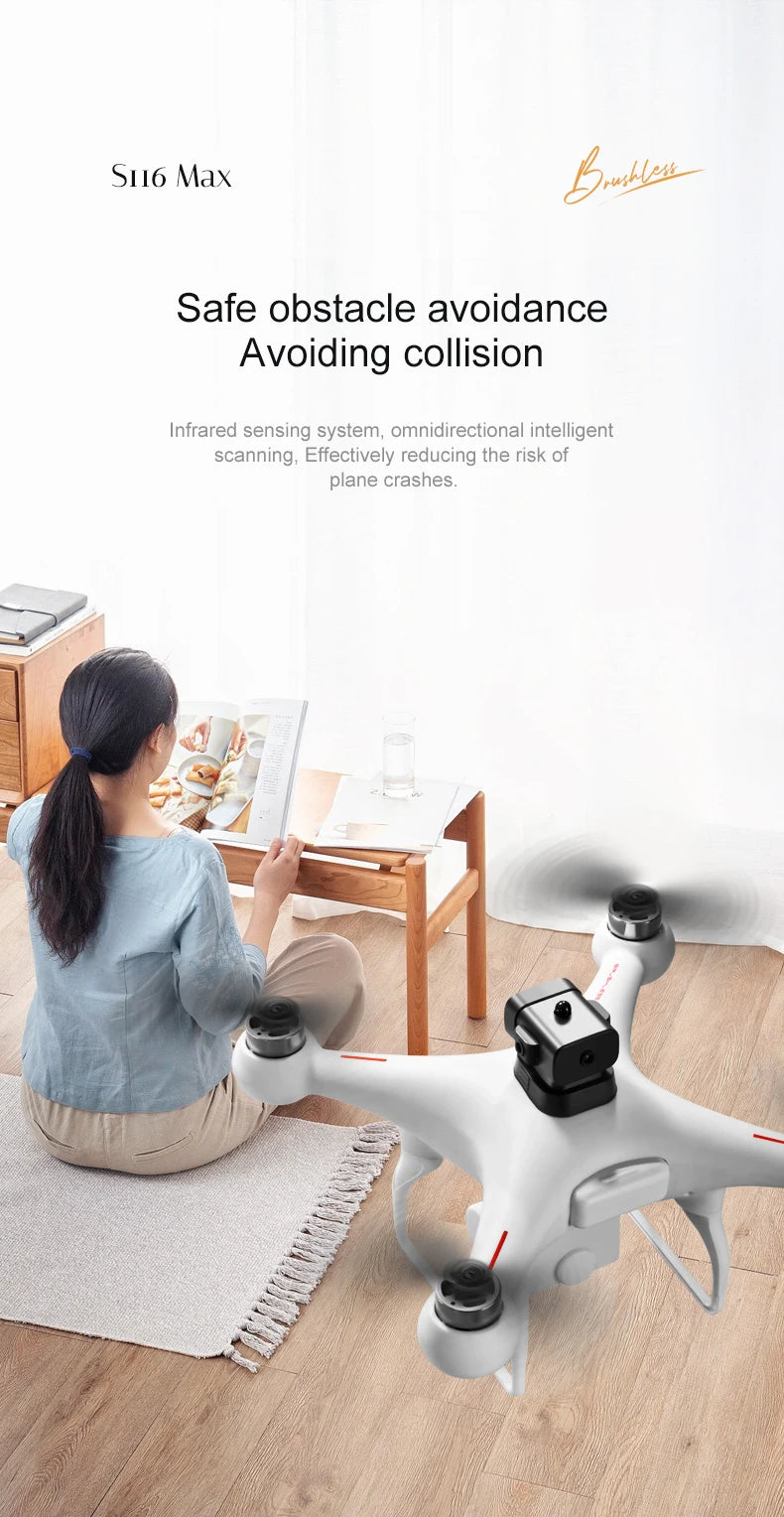 S116 MAX Professional 8K Dual-Camera Drone – Ultra-Smooth Flight, Obstacle Avoidance & Stunning Aerial Views