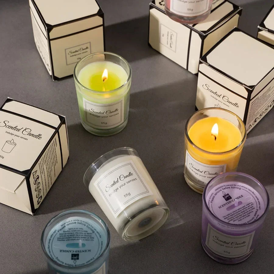 Candle Fragrance Atmosphere Companion Gift Hotel Clubhouse Smoke free Aromatherapy Candles