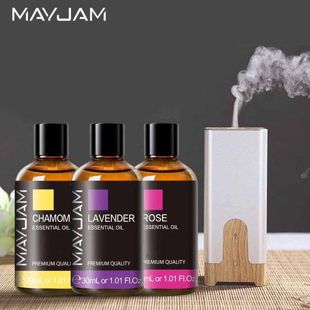 MAYJAM Pure Essential Oils 30ml – Rose, Lavender, Jasmine & More for Aromatherapy, Spa & DIY Beauty
