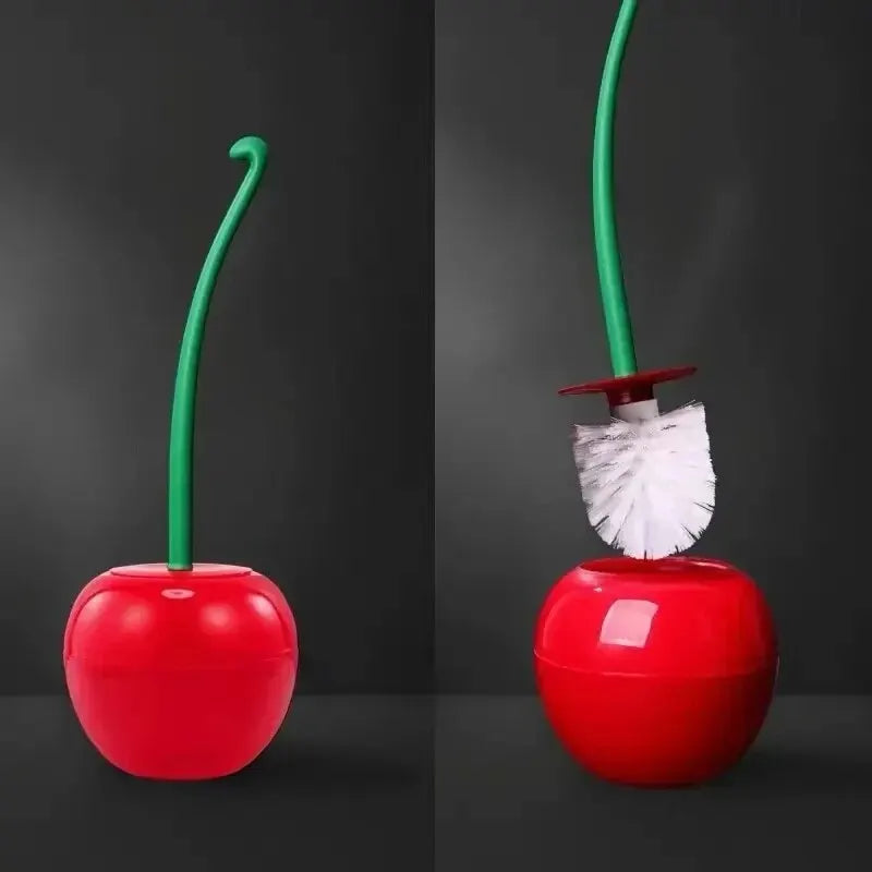 Chic Cherry Toilet Brush Set – Cute Fruit-Inspired Bathroom Accessory for Stylish, Modern Spaces
