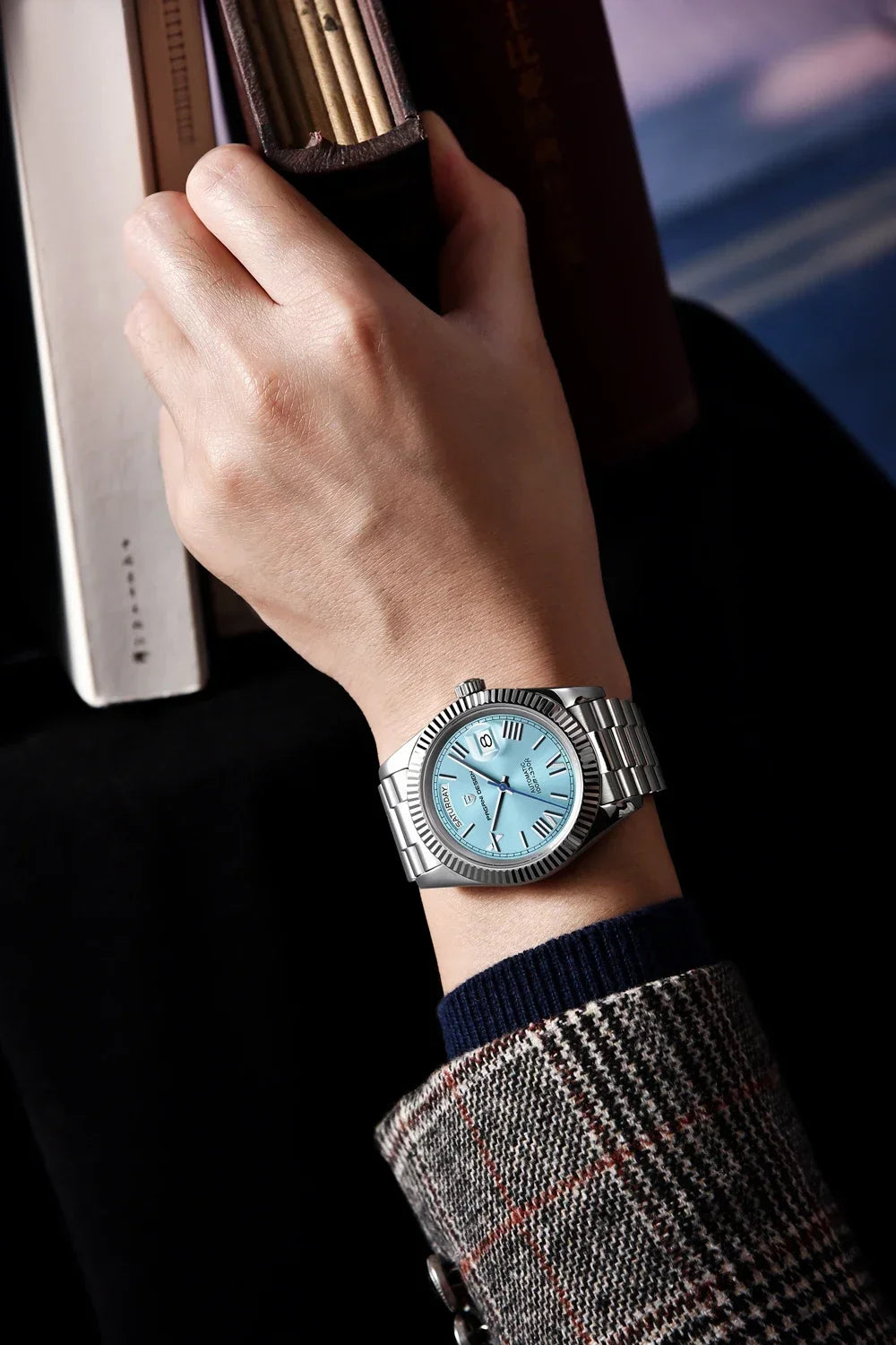 2025 PAGANI DESIGN DD40 Rose Gold Men’s Automatic Mechanical Watch – Luxury Sapphire Crystal Timepiece