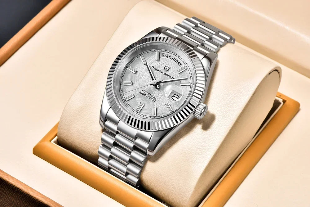 2025 PAGANI DESIGN DD40 Rose Gold Men’s Automatic Mechanical Watch – Luxury Sapphire Crystal Timepiece