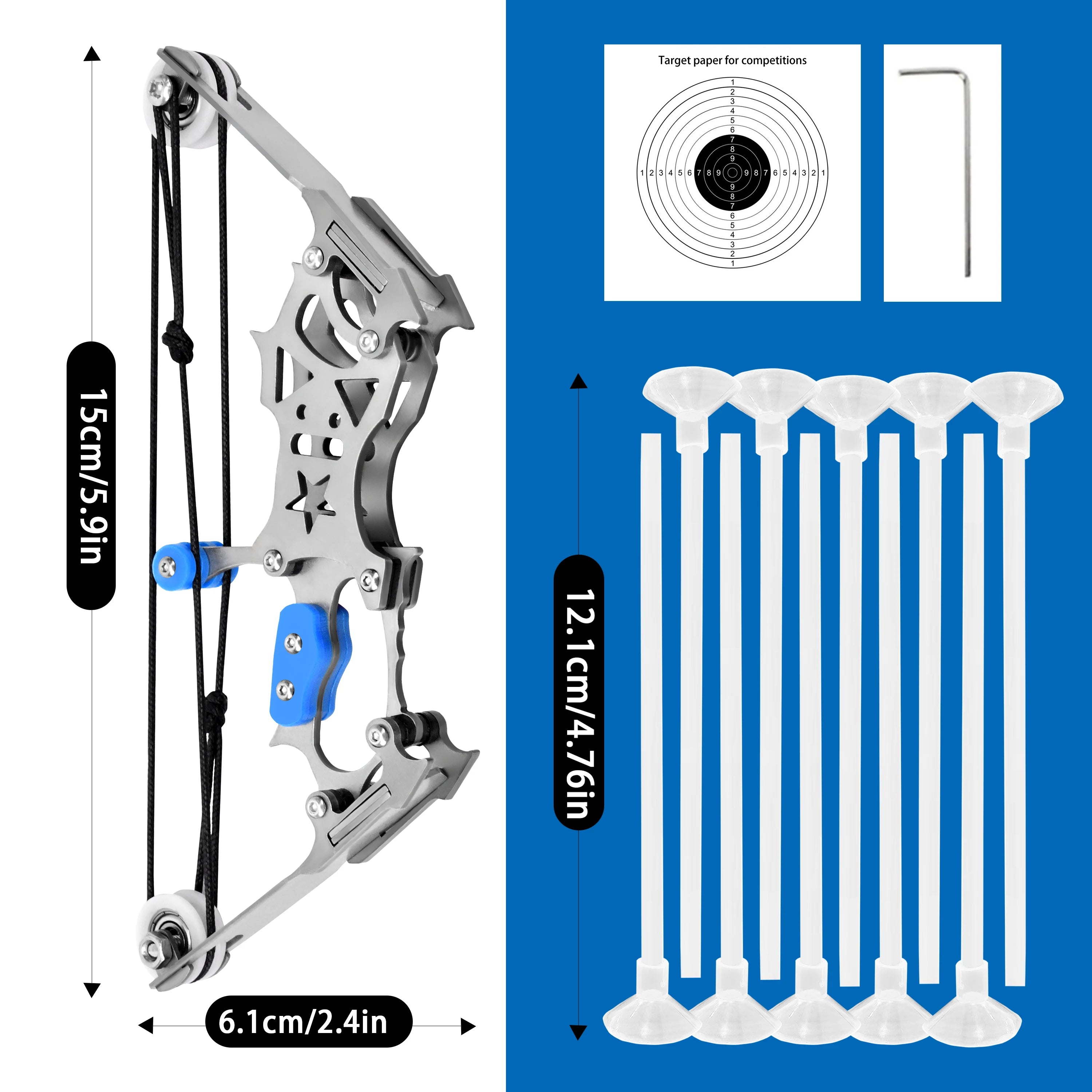 Mini Compound Bow Set – Indoor & Outdoor Archery Practice for Kids and Adults