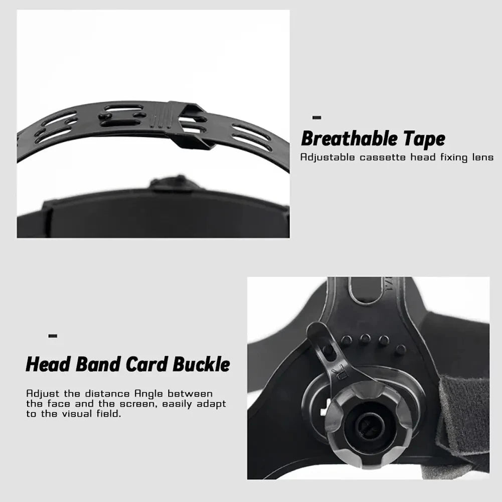 Auto-Darkening Welding Helmet Solar Powered True Color Welding Mask, High-Temperature Resistant Welding Facemask for ARC, MIG, TIG & Grinding