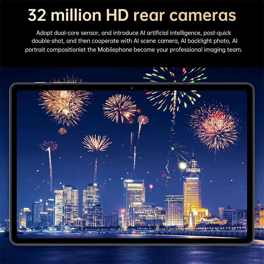 Pad 7S Pro 10" Android Tablet – Ultra-Slim 5G Dual SIM Tablet with 2TB Storage, Snapdragon Performance & 10000mAh Battery