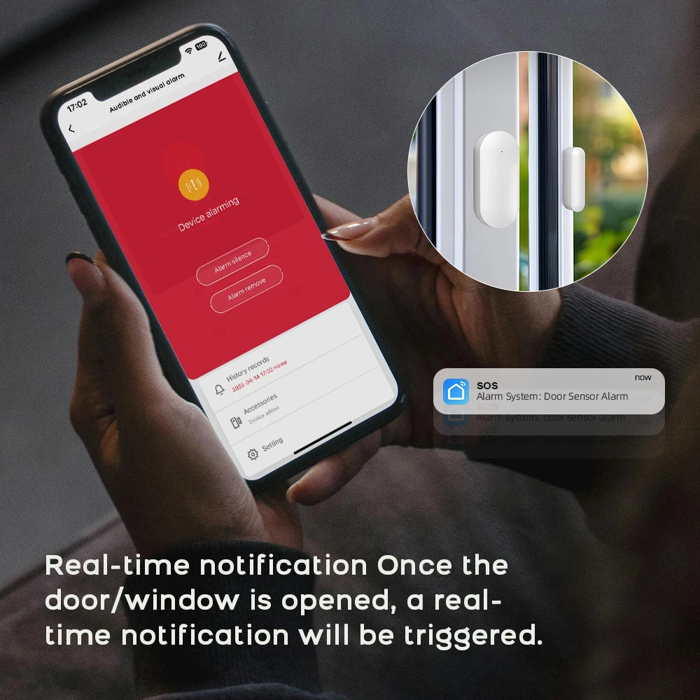Tuya Smart WiFi + GSM Home Security Alarm System – 4.3" Touchscreen, Real-Time Alerts, Door/Window Sensors & 120dB Siren