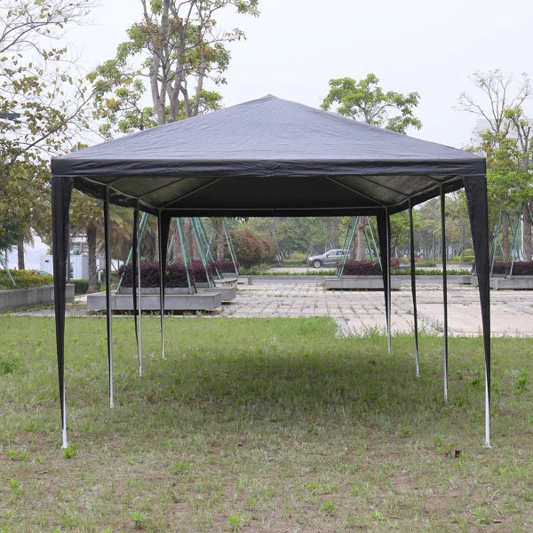 10'x30' Outdoor Party Tent with 8 Removable Sidewalls, Waterproof Canopy Patio Wedding Gazebo, Black