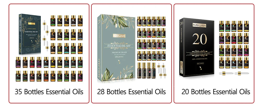 MAYJAM Pure Essential Oils 30ml – Rose, Lavender, Jasmine & More for Aromatherapy, Spa & DIY Beauty