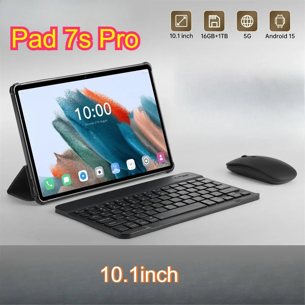 Pad 7S Pro 10" Android Tablet – Ultra-Slim 5G Dual SIM Tablet with 2TB Storage, Snapdragon Performance & 10000mAh Battery