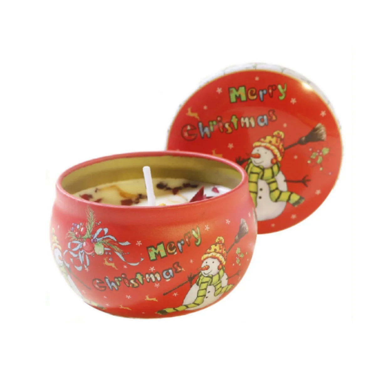 Christmas Aromatherapy Candles Rose Freesia Vanilla Scented Candle Smokeless Plant Wax Holiday Decor Perfect Festival Gifts