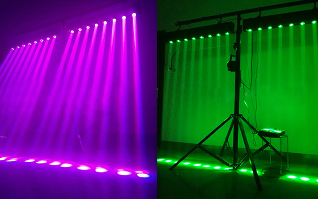 SHEHDS 8x12W RGBW LED Beam Moving Head Light – Professional DJ & Wedding Stage Lighting