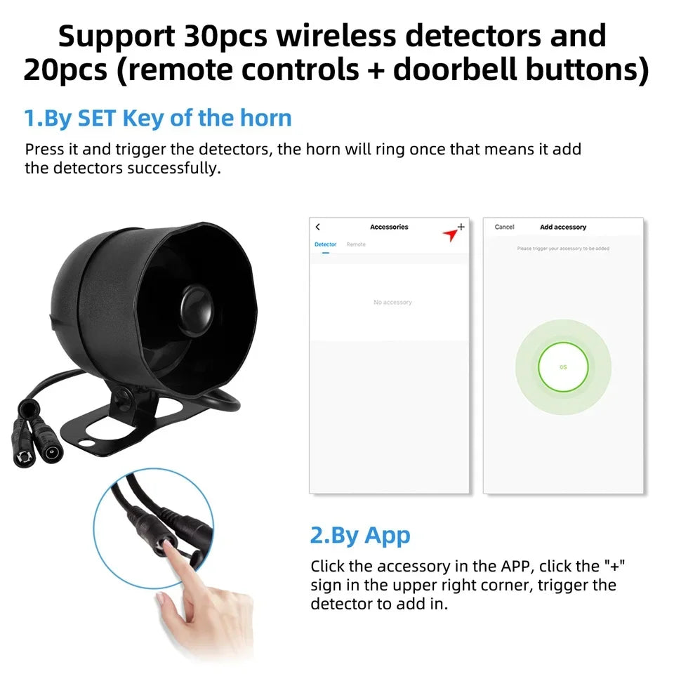 KERUI WiFi Smart Siren Alarm System – 120dB Tuya Home Security Kit with Door Sensor & Motion Sensor, App Control & Alexa/Google Compatible