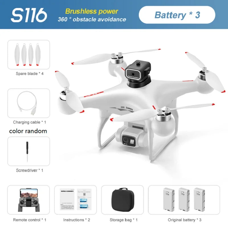 S116 MAX Professional 8K Dual-Camera Drone – Ultra-Smooth Flight, Obstacle Avoidance & Stunning Aerial Views