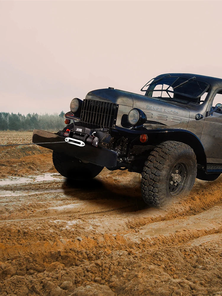 VEVOR 13500LBS Electric Truck Winch – Powerful 12V Winch with Synthetic Rope & Remote Control