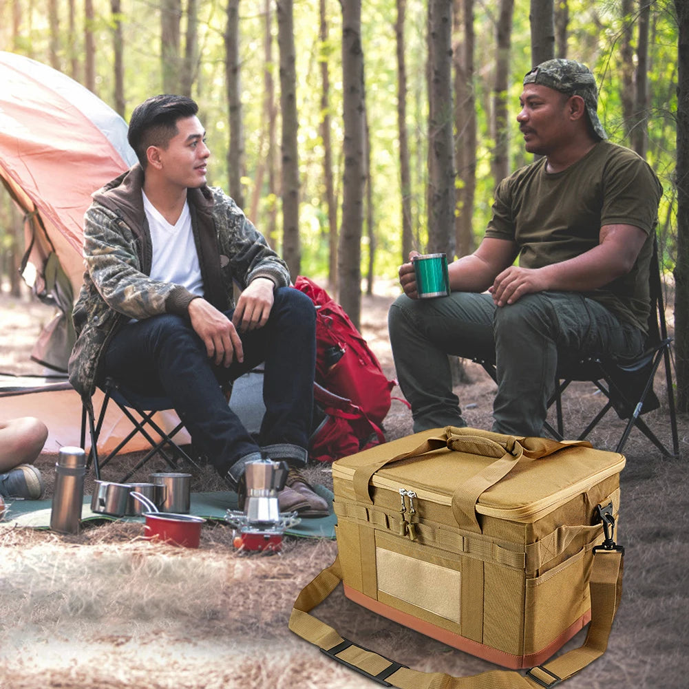 “30L AdventureReady™ Camping Utensil Organizer – Foldable Outdoor Cooking & Car Trunk Storage Case”