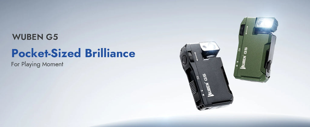 ✨ WUBEN G5 Mini Rechargeable EDC Flashlight – Pocket-Size Power with 400 Lumens + RGB Light