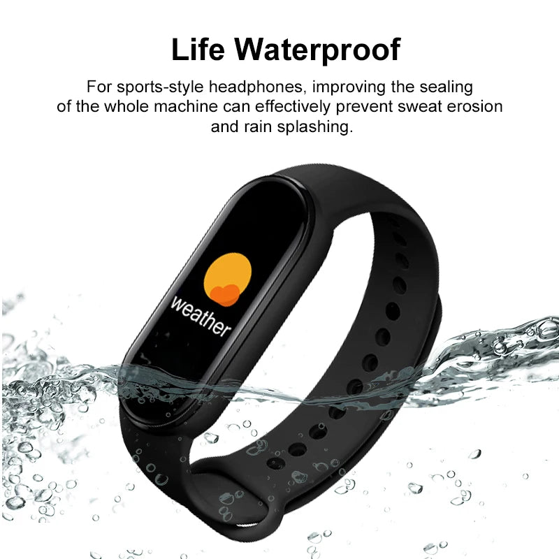 M6 Smart Fitness Watch | Waterproof Activity Tracker with Heart Rate & Blood Pressure Monitor, Sports Modes, Sleep Tracker & Smart Notifications