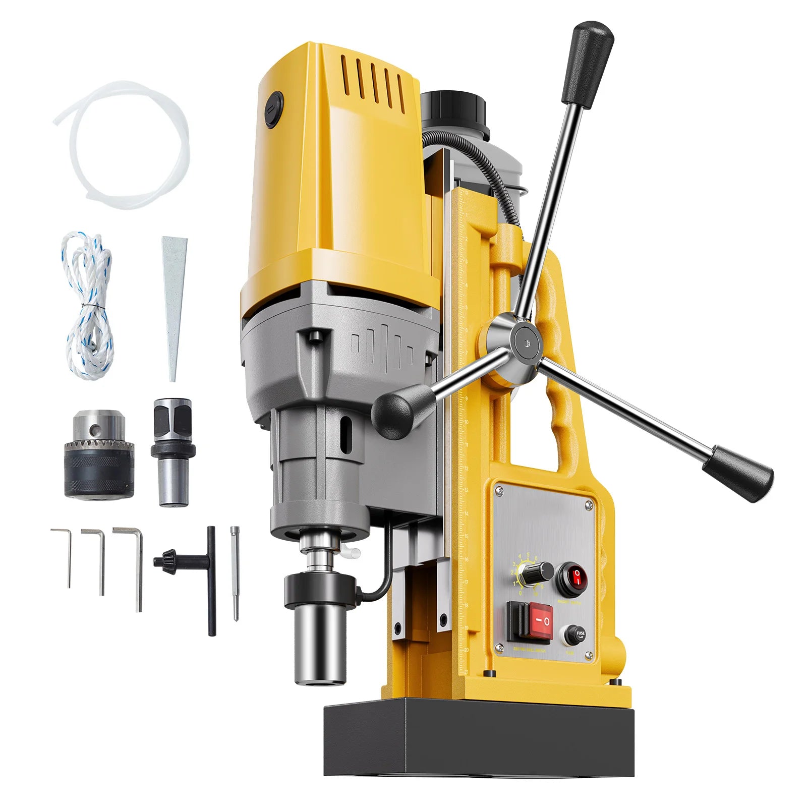 SucceBuy Portable Electric Magnetic Drill Press – Powerful Core Drill for Metalworking & Industrial Use